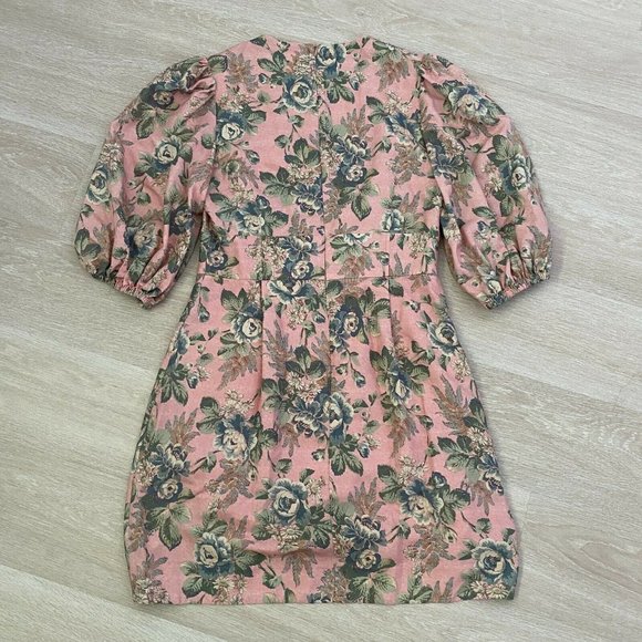 Zimmermann 100% Silk Tempest Lace Up Mini Dress Size 1 (AU 10 / USA 6) RRP $850 - Picture 9 of 12